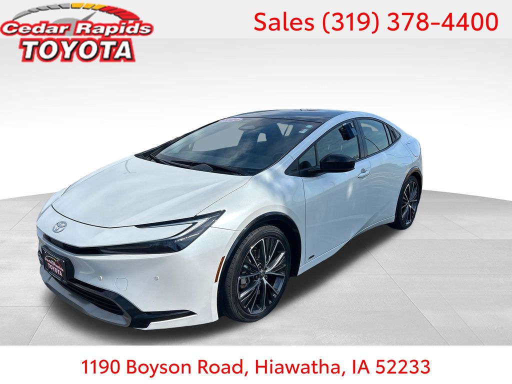 Pearl 2024 Toyota Prius XLE AWD Hatchback All-Wheel Drive Continuously Variable Transmission