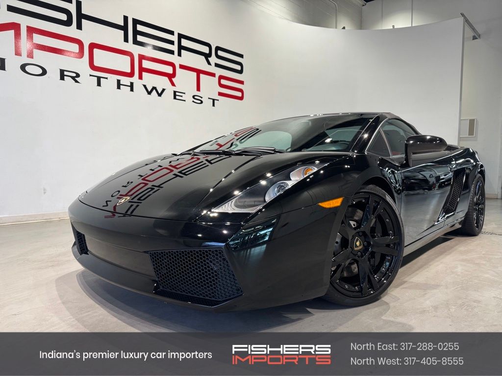 Black 2008 Lamborghini Gallardo Convertible All-Wheel Drive 6-Speed Manual