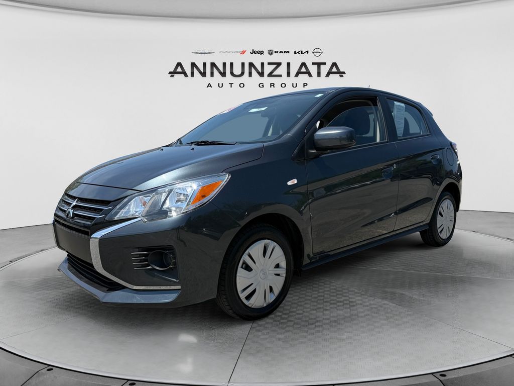 Black 2024 Mitsubishi Mirage Hatchback Front-Wheel Drive Continuously Variable Transmission