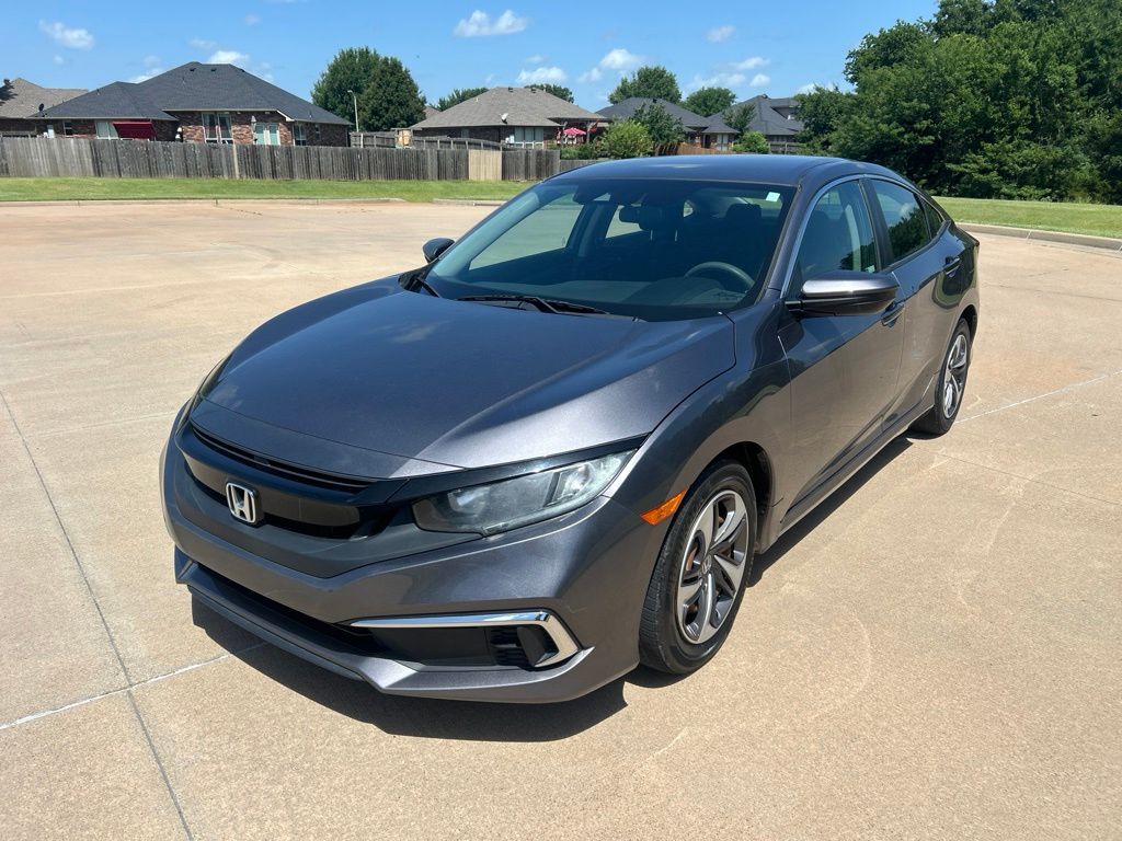 Gray (Modern Steel Metallic) 2019 Honda Civic Sedan Front-Wheel Drive Continuously Variable Transmission