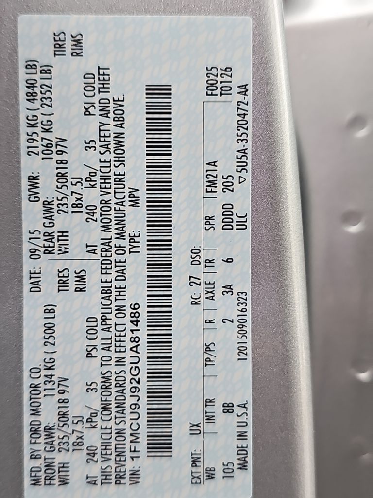 2016 Ford Escape Titanium