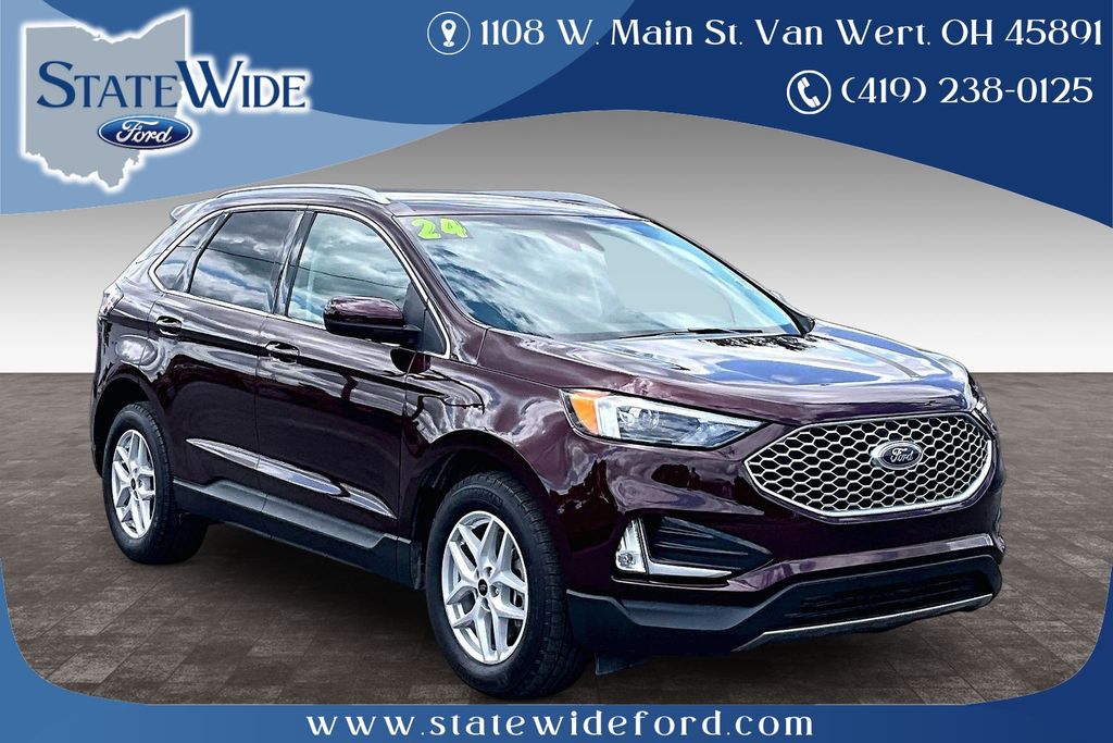 Red (Burgundy) 2024 Ford Edge SUV / Crossover All-Wheel Drive 8-Speed Automatic