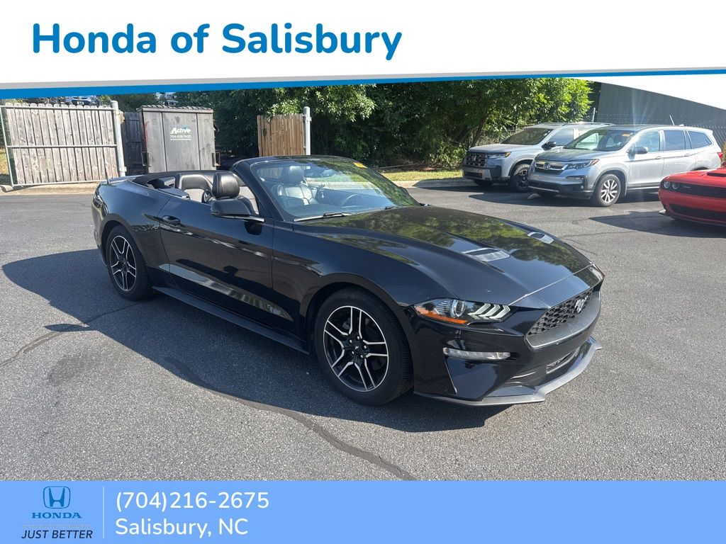 Shadow Black 2020 Ford Mustang EcoBoost Premium Convertible RWD Convertible Rear-Wheel Drive Automatic