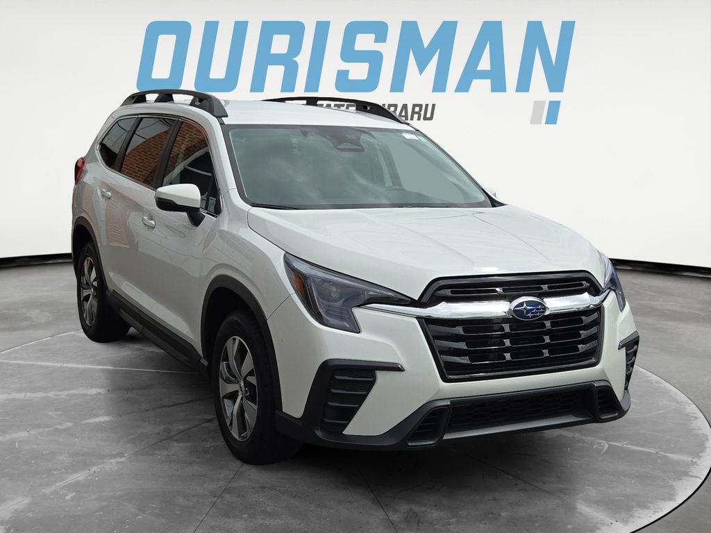 Crystal White Pearl 2023 Subaru Ascent Premium 8-Passenger AWD SUV / Crossover All-Wheel Drive Continuously Variable Transmission
