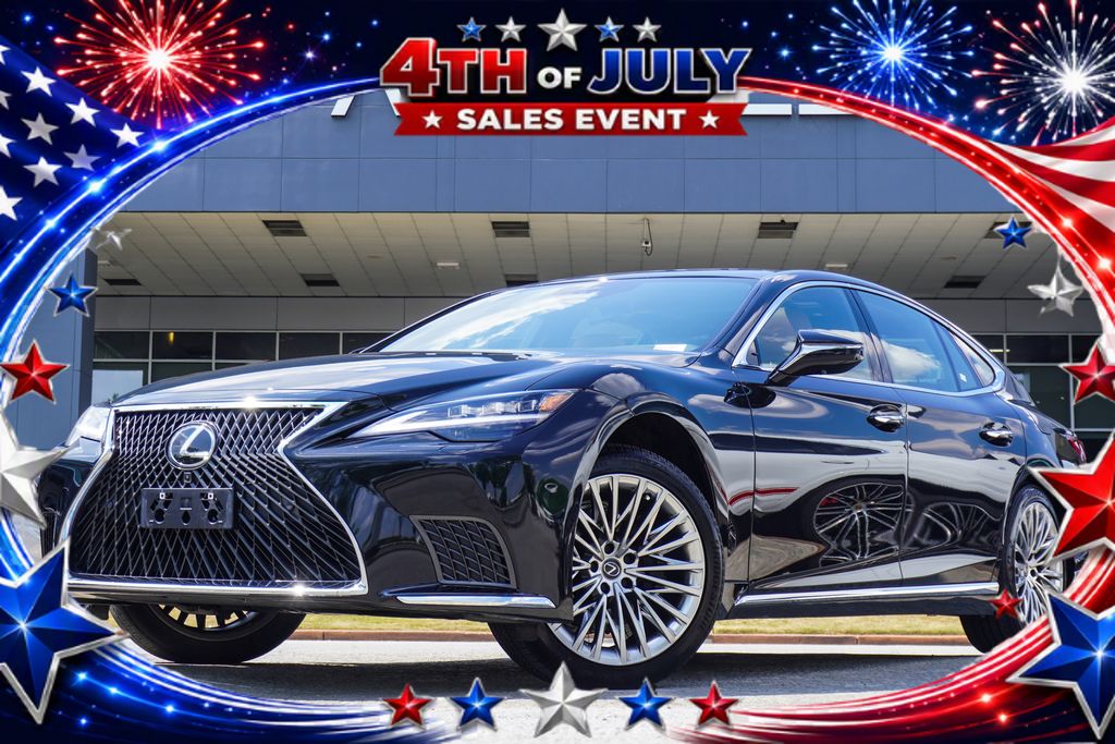 Black (Caviar) 2024 Lexus LS Sedan All-Wheel Drive Automatic