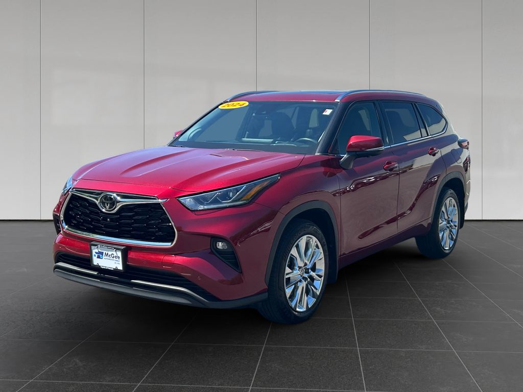 Red (Ruby Flare Pearl) 2024 Toyota Highlander Limited AWD SUV / Crossover All-Wheel Drive 8-Speed Automatic
