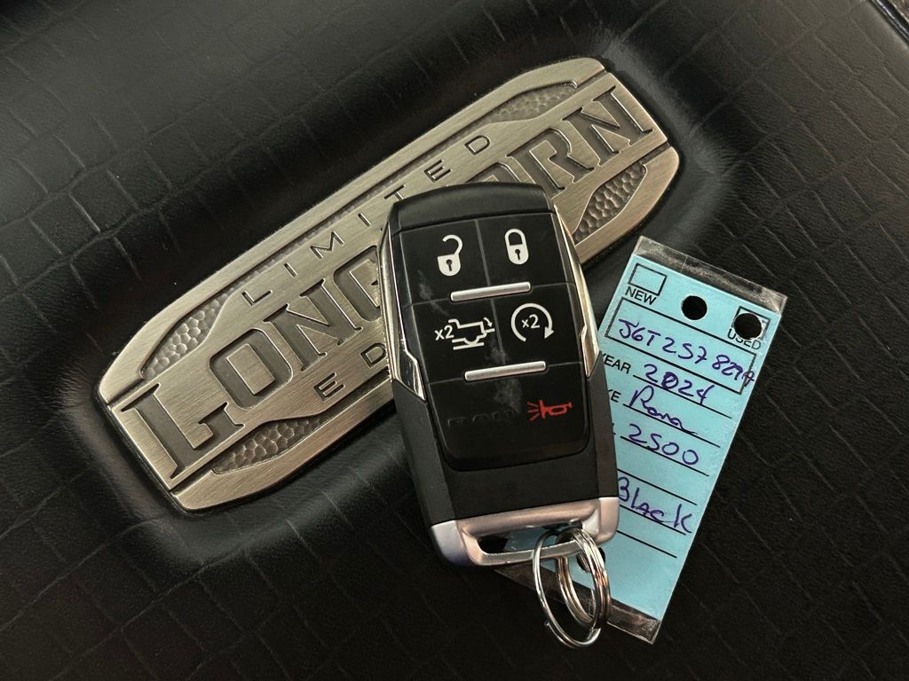 Used 2024 Diamond Black Crystal Pearlcoat Ram Longhorn image 68