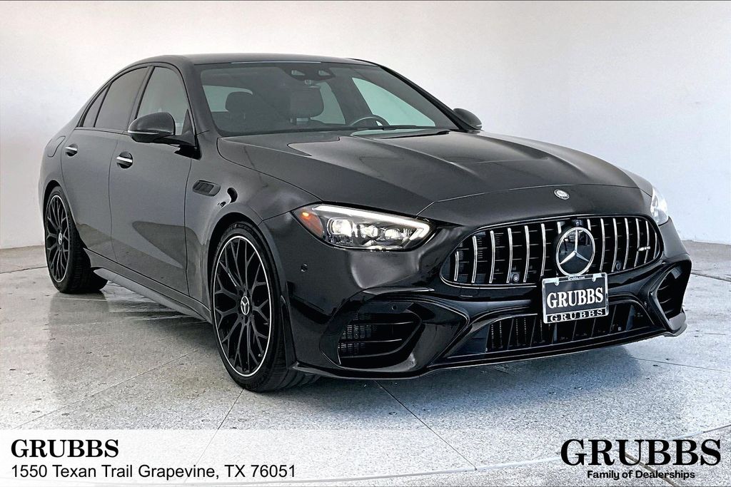 Black 2024 Mercedes-Benz C-Class Sedan All-Wheel Drive 9-Speed Automatic