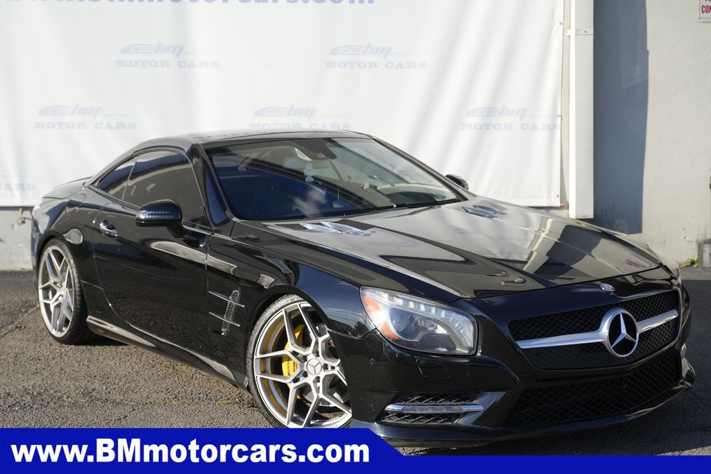 Black 2015 Mercedes-Benz SL-Class SL 400 Convertible Rear-Wheel Drive 7-Speed Automatic