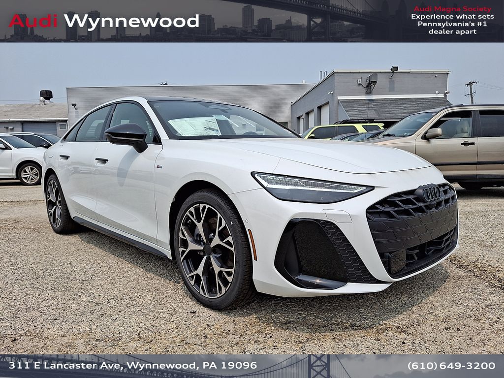 Glacier White Metallic 2026 Audi A6 Sedan All-Wheel Drive 7-Speed Automatic