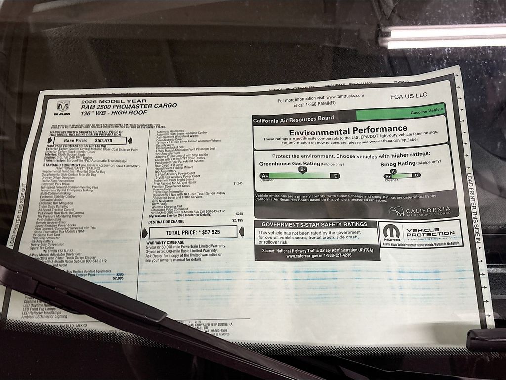 2026 Ram ProMaster 2500 High Roof