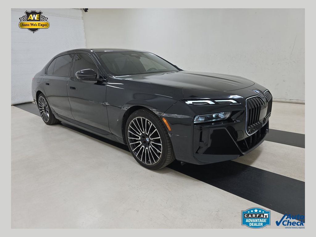 Black Sapphire Metallic 2025 BMW i7 eDrive50 RWD Sedan Rear-Wheel Drive Automatic