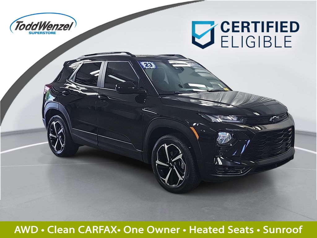 Mosaic Black Metallic 2023 Chevrolet Trailblazer SUV / Crossover Four-Wheel Drive 9-Speed Automatic