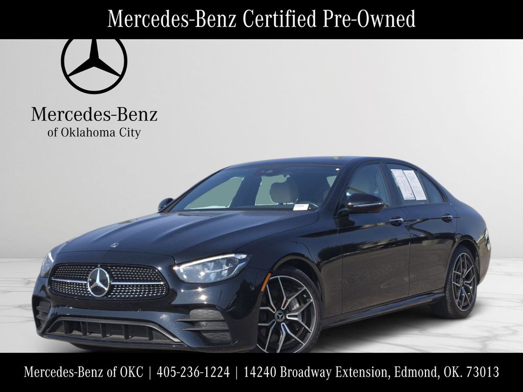 Black 2022 Mercedes-Benz E-Class Sedan Rear-Wheel Drive 9-Speed Automatic