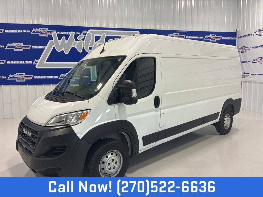 Bright White Clearcoat 2023 RAM ProMaster 2500 159 High Roof Cargo Van FWD Van Front-Wheel Drive 9-Speed Automatic