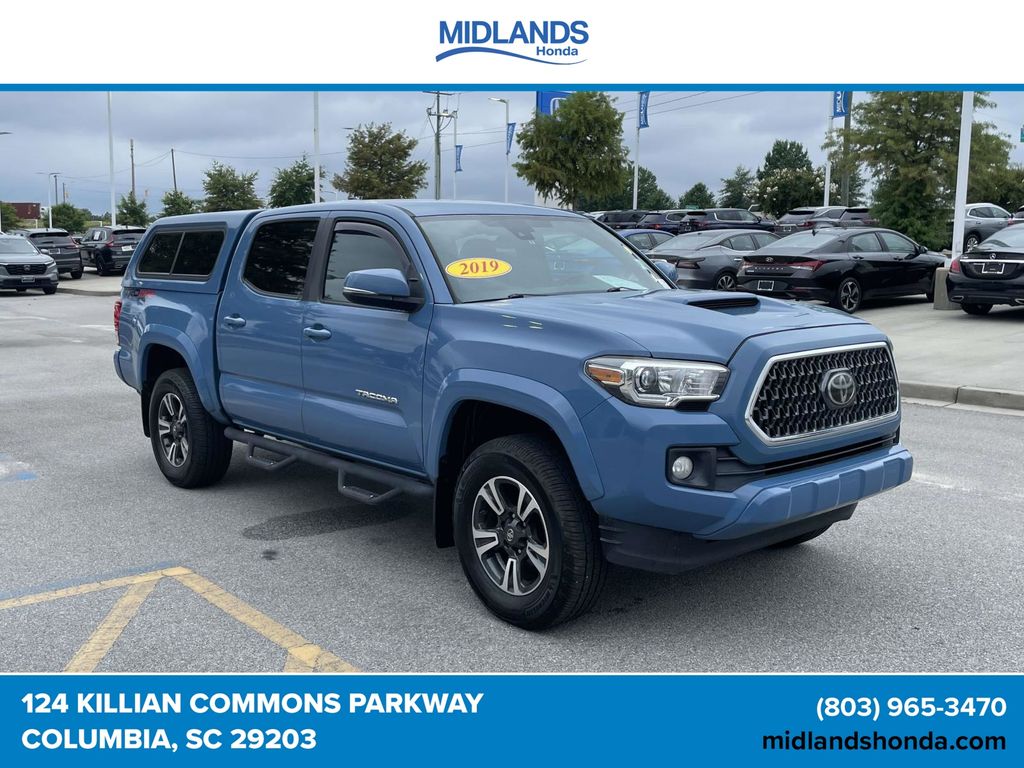 Silver Sky Metallic 2019 Toyota Tacoma Pickup Truck Four-Wheel Drive 6-Speed Automatic