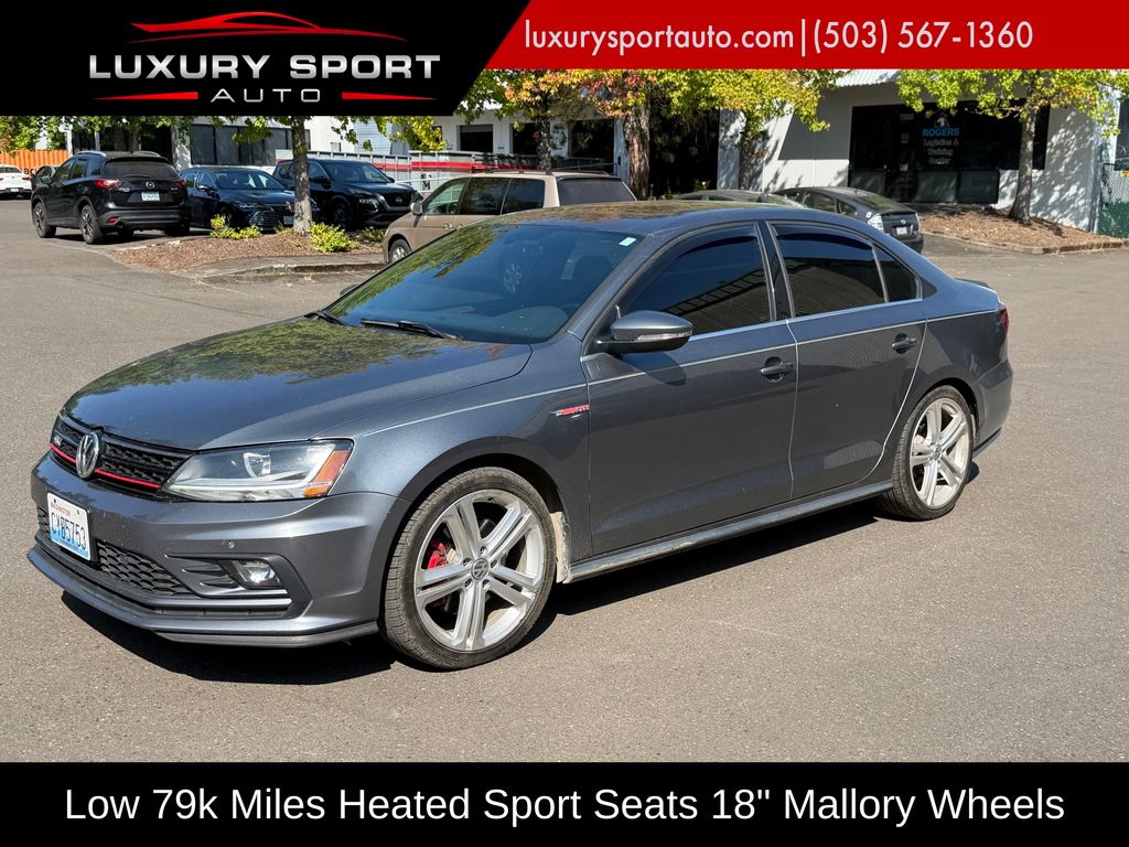 Platinum Gray Metallic 2017 Volkswagen Jetta GLI Sedan Front-Wheel Drive 6-Speed Dual Clutch