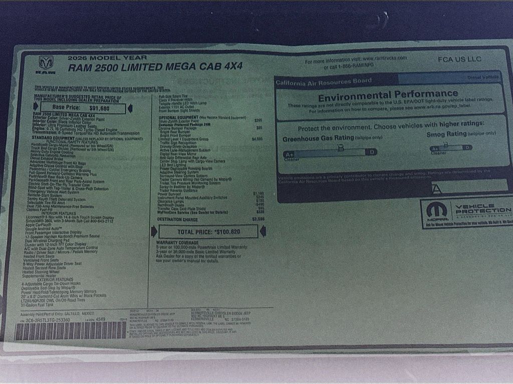 New 2026 Silver Ram Limited 14in image 21