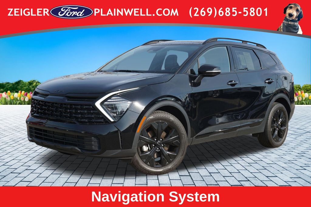 Ebony Black 2025 Kia Sportage SUV / Crossover All-Wheel Drive 8-Speed Automatic
