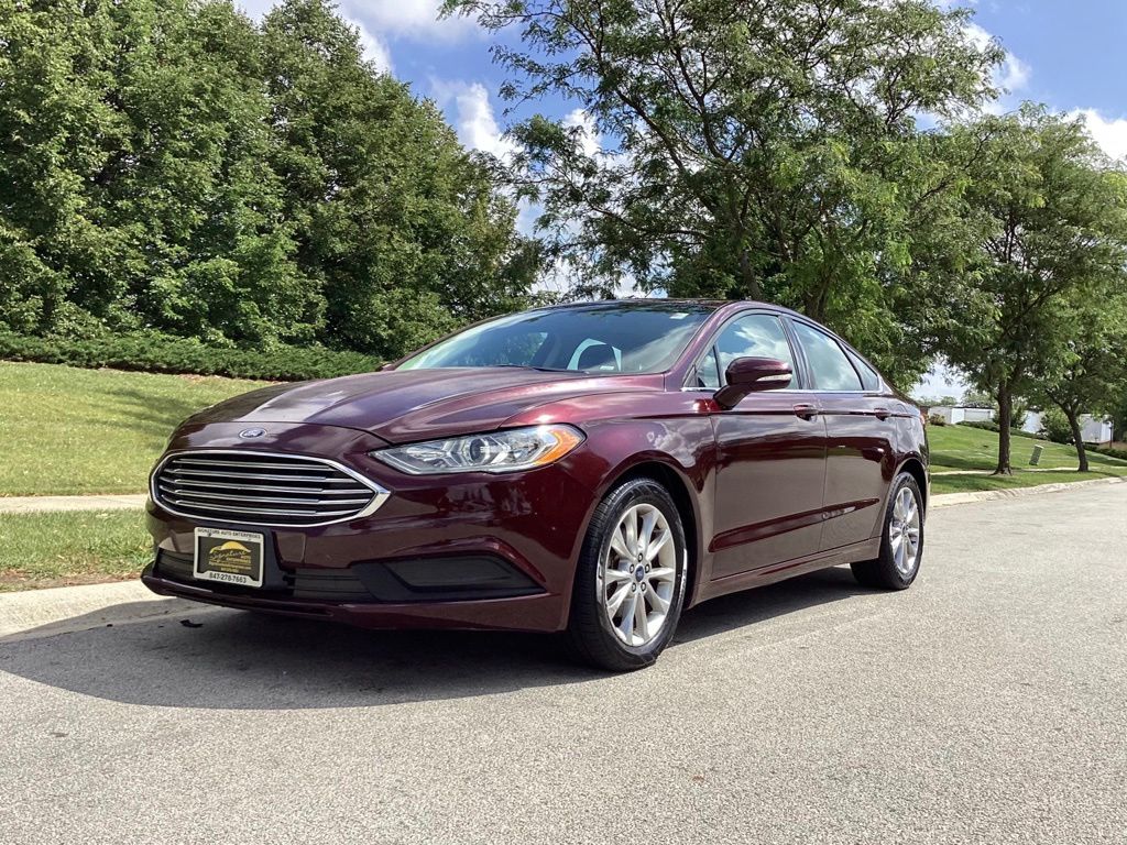 Red (Burgundy Velvet Metallic Tinted Clearcoat) 2017 Ford Fusion Sedan Front-Wheel Drive 6-Speed Automatic