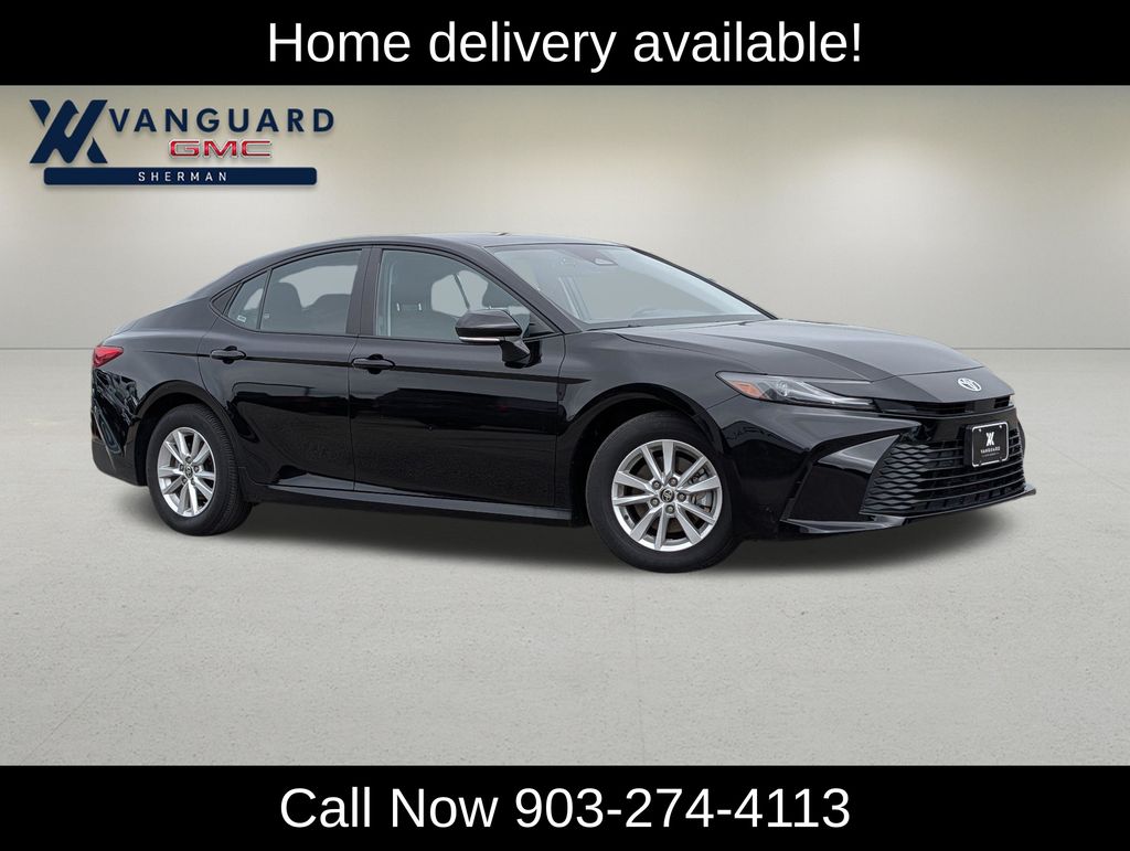 Midnight Black Metallic 2025 Toyota Camry Sedan Front-Wheel Drive Continuously Variable Transmission