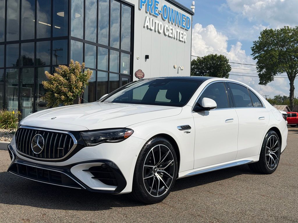 Polar White 2025 Mercedes-Benz E-Class Sedan All-Wheel Drive 9-Speed Automatic