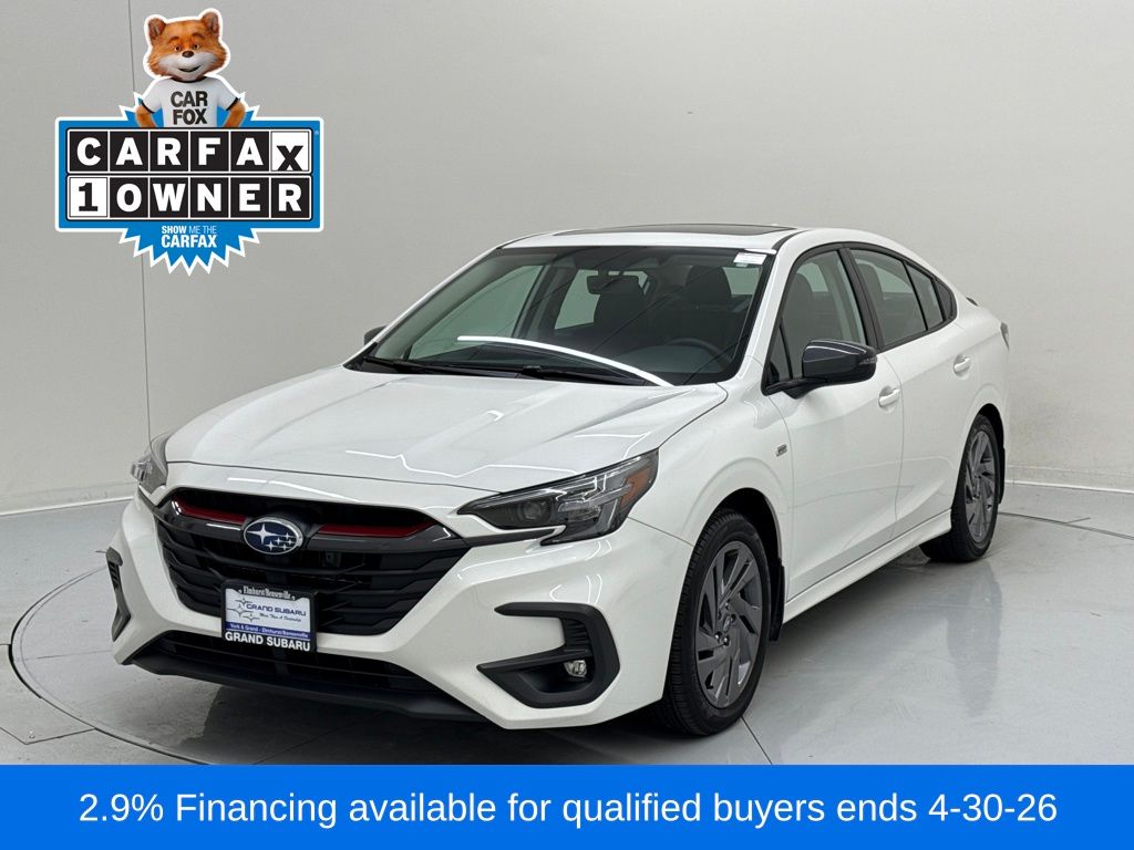 Crystal White Pearl 2025 Subaru Legacy Sport AWD Sedan All-Wheel Drive Continuously Variable Transmission