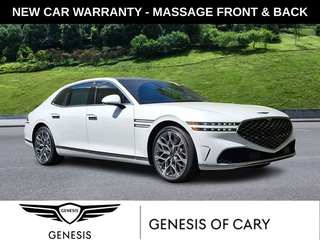 Uyuni White 2025 Genesis G90 3.5T e-Supercharger AWD Sedan All-Wheel Drive 8-Speed Automatic