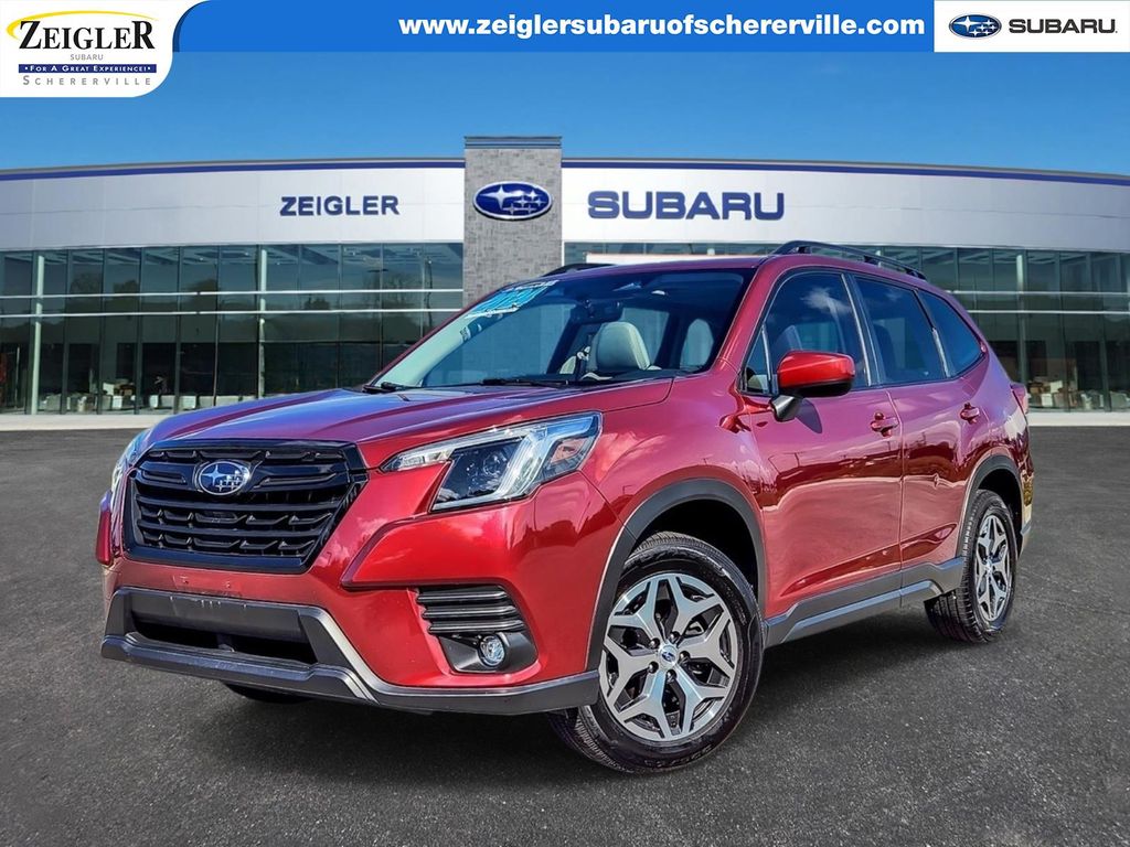 Crimson Red Pearl 2024 Subaru Forester SUV / Crossover All-Wheel Drive Continuously Variable Transmission