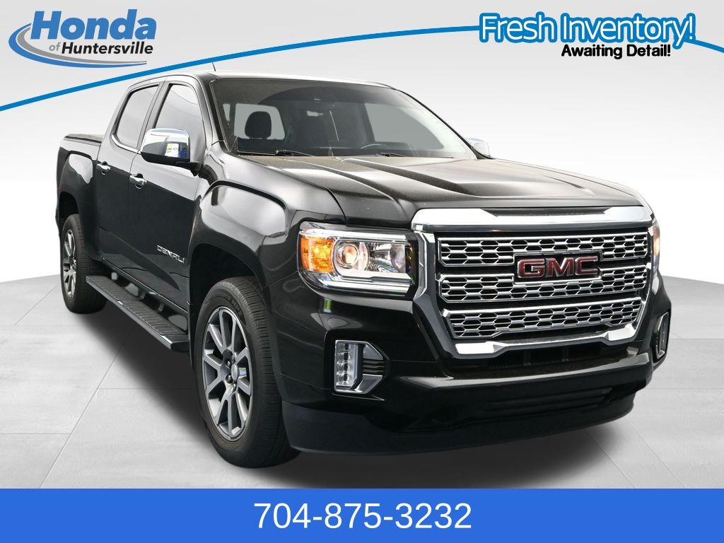 Onyx Black 2022 GMC Canyon Denali Crew Cab RWD Pickup Truck 4X2 8-Speed Automatic
