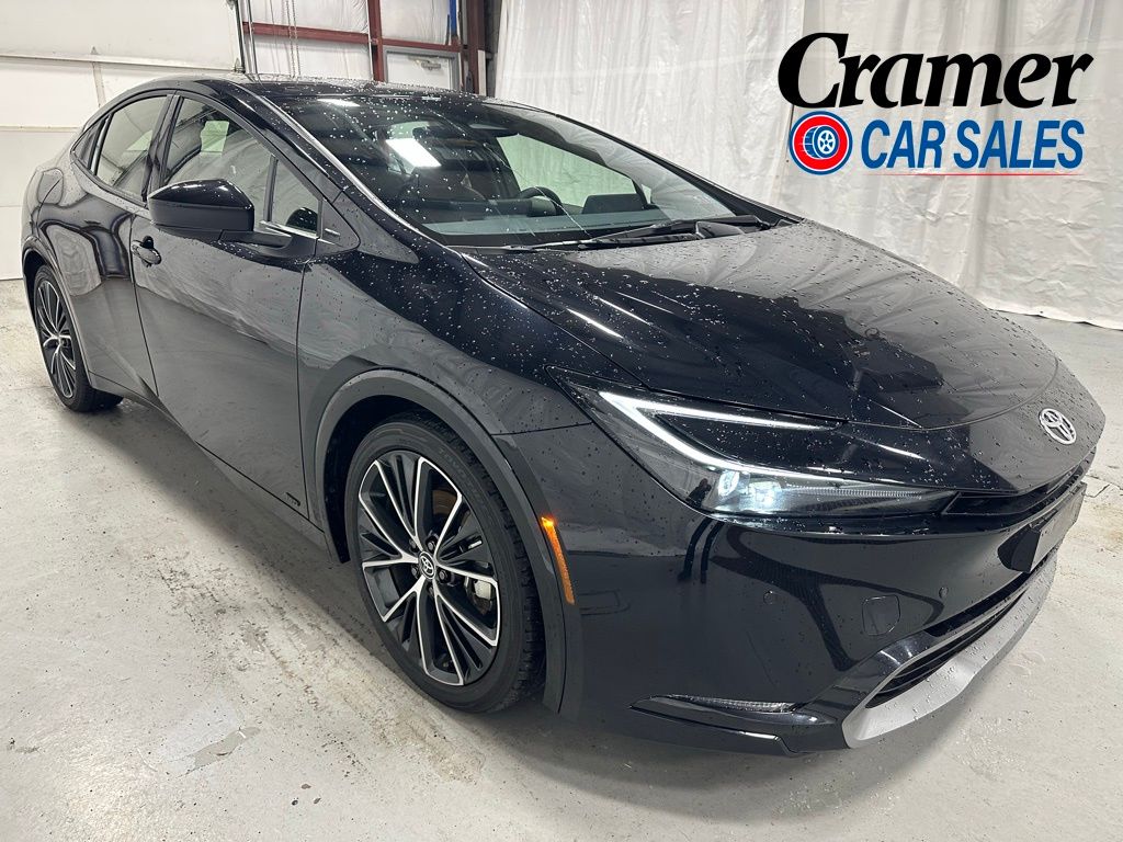 Midnight Black Metallic 2025 Toyota Prius XLE AWD Hatchback All-Wheel Drive Continuously Variable Transmission