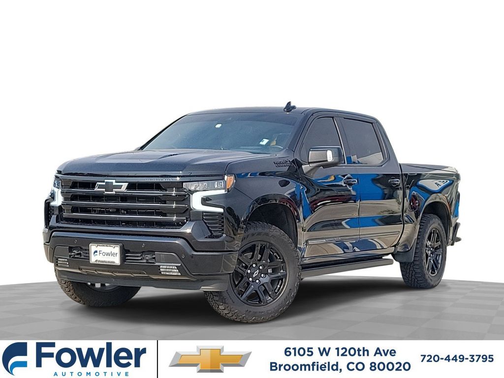 Black 2024 Chevrolet Silverado 1500 Pickup Truck Four-Wheel Drive Automatic