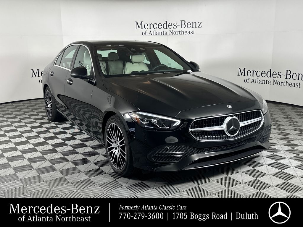 Black 2026 Mercedes-Benz C-Class Sedan Rear-Wheel Drive 9-Speed Automatic