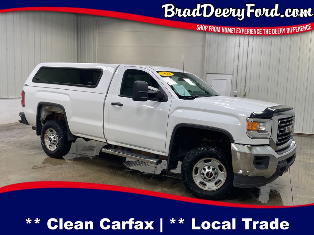 Summit White 2015 GMC Sierra 2500HD Pickup Truck Four-Wheel Drive 6-Speed Automatic Overdrive