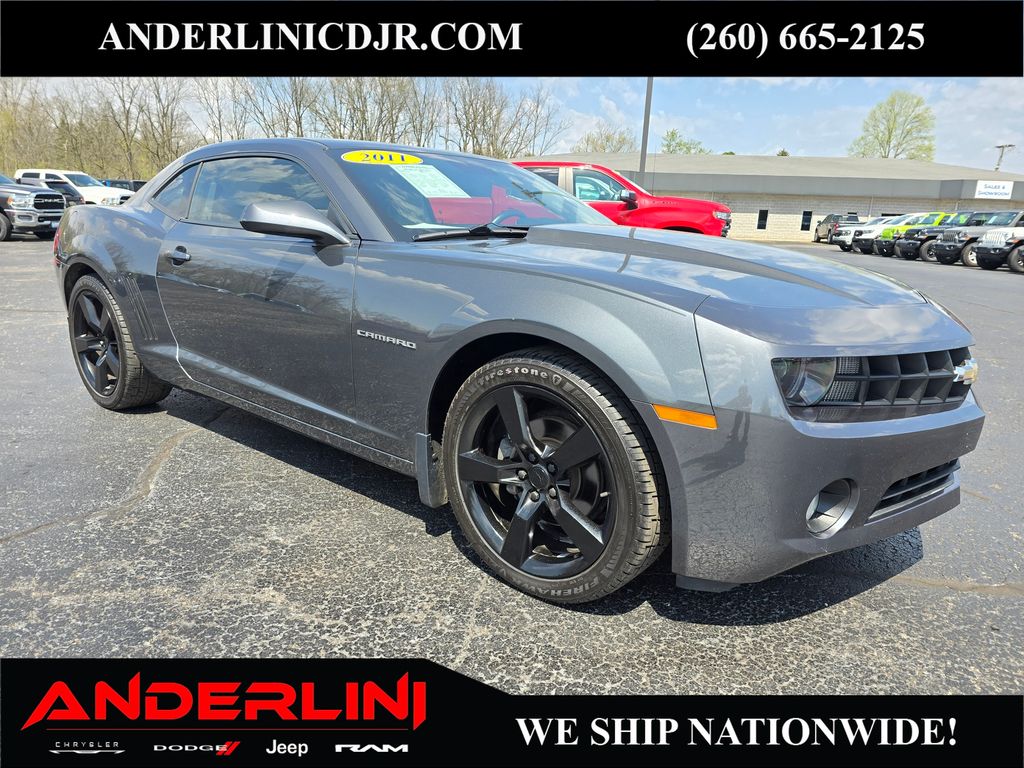 Cyber Gray Metallic 2011 Chevrolet Camaro 2LT Coupe RWD Coupe Rear-Wheel Drive 6-Speed Manual
