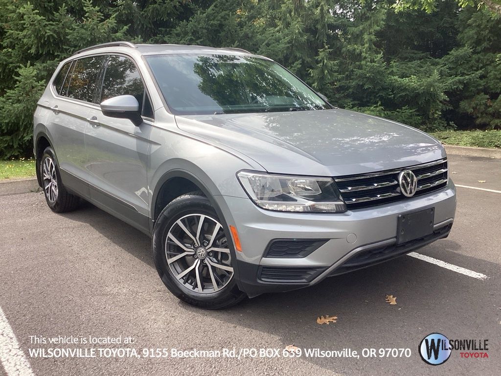 Silver 2021 Volkswagen Tiguan SUV / Crossover All-Wheel Drive 8-Speed Automatic