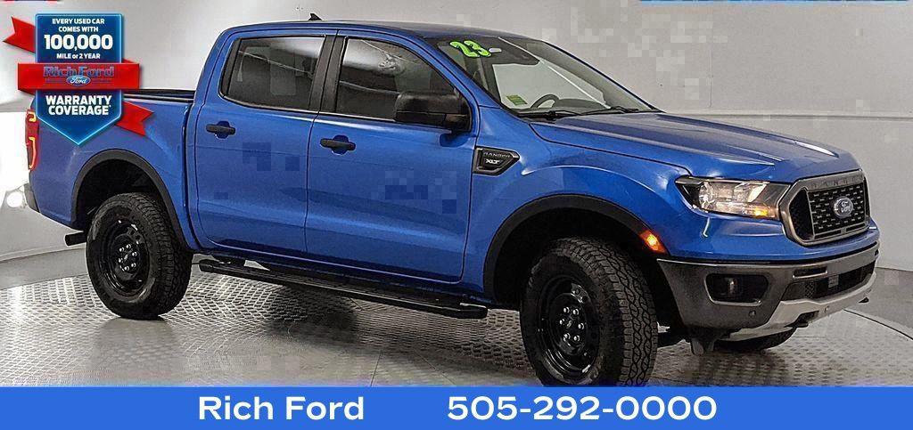 Velocity Blue Metallic 2023 Ford Ranger XLT SuperCrew 4WD Pickup Truck Four-Wheel Drive Automatic