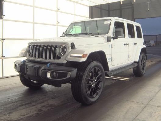Bright White Clearcoat 2024 Jeep Wrangler 4xe Sahara 4WD SUV / Crossover Four-Wheel Drive 8-Speed Automatic