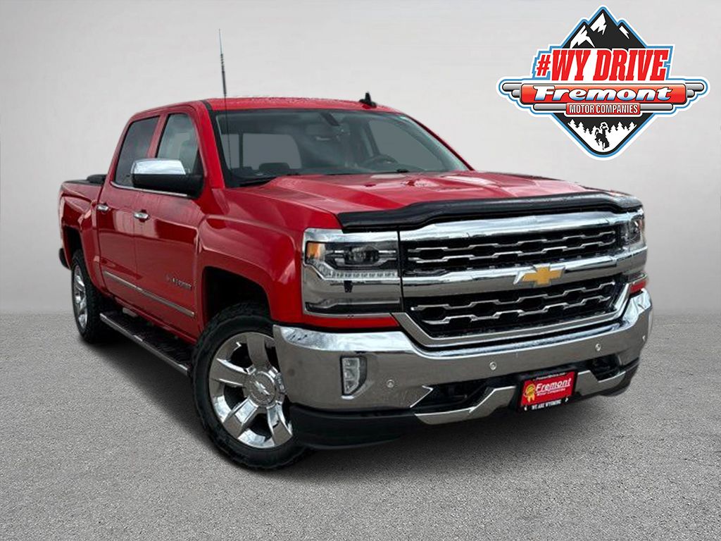 Red Hot 2017 Chevrolet Silverado 1500 LTZ Crew Cab 4WD Pickup Truck Four-Wheel Drive 6-Speed Automatic Overdrive