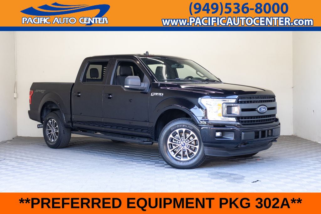 Black 2019 Ford F-150 Pickup Truck Four-Wheel Drive Automatic