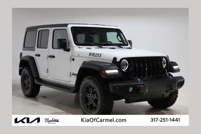 Bright White Clearcoat 2023 Jeep Wrangler 4xe SUV / Crossover Four-Wheel Drive 8-Speed Automatic