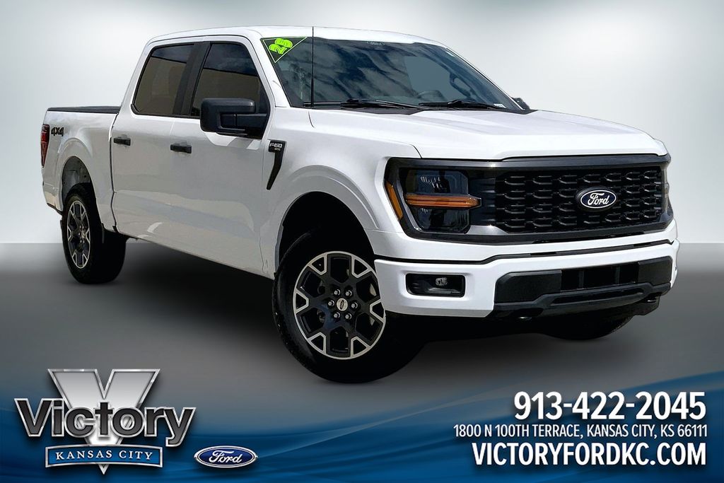 Oxford White 2025 Ford F-150 STX 4dr SuperCrew 4WD Pickup Truck Four-Wheel Drive Automatic
