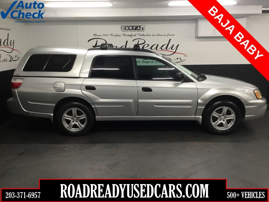 Brilliant Silver 2006 Subaru Baja Pickup Truck All-Wheel Drive 4-Speed Automatic