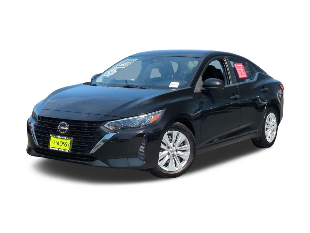 Super Black 2024 Nissan Sentra S FWD Sedan Front-Wheel Drive Continuously Variable Transmission
