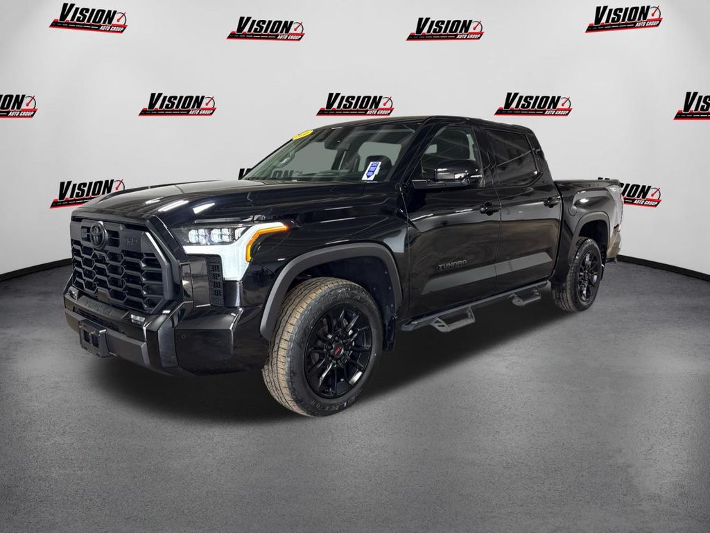 Midnight Black Metallic 2024 Toyota Tundra Limited CrewMax Cab 4WD Pickup Truck Four-Wheel Drive Automatic