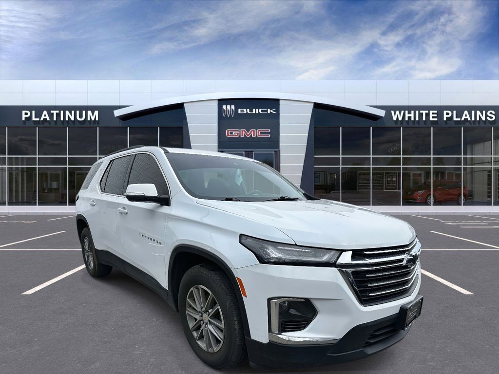 Summit White 2023 Chevrolet Traverse LT Cloth AWD SUV / Crossover Four-Wheel Drive 9-Speed Automatic