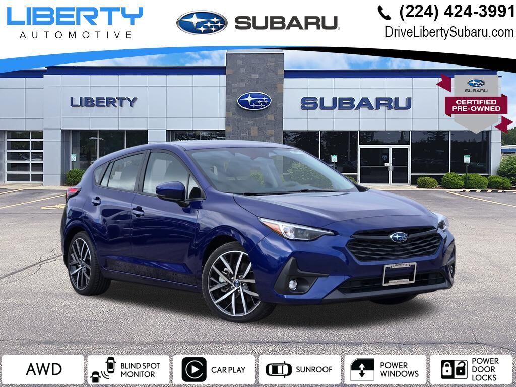 Sapphire Blue Pearl 2025 Subaru Impreza Sport AWD Wagon All-Wheel Drive Continuously Variable Transmission