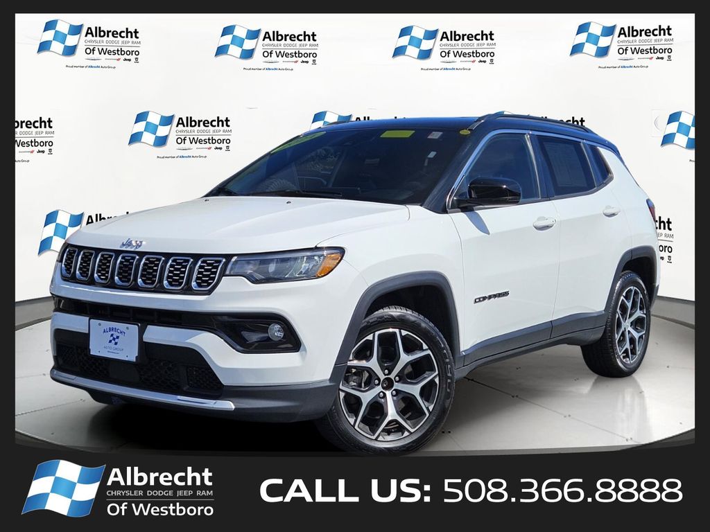 Bright White Clearcoat 2024 Jeep Compass SUV / Crossover Four-Wheel Drive 8-Speed Automatic