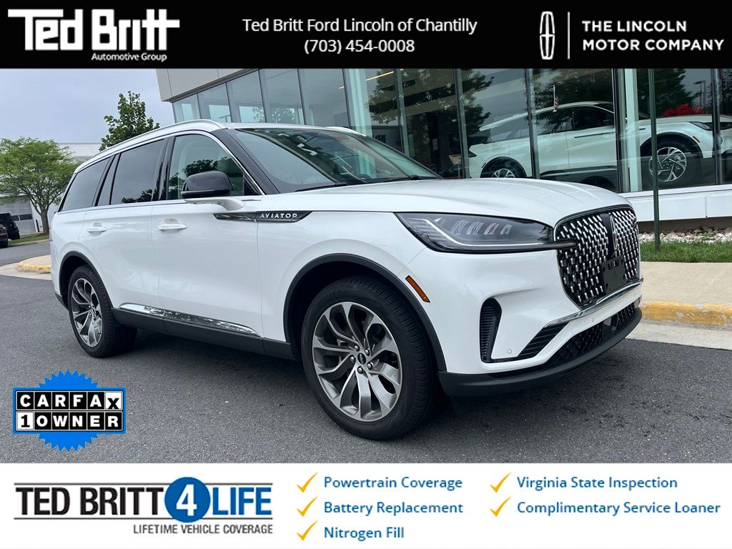 White Metallic 2026 Lincoln Aviator SUV / Crossover All-Wheel Drive Automatic