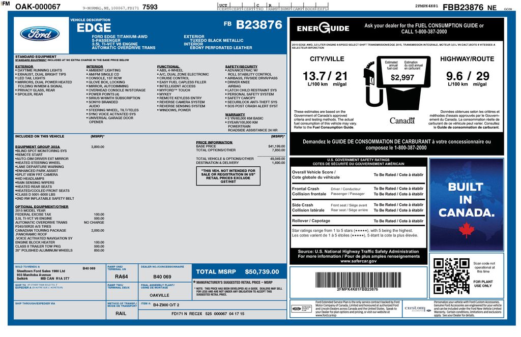 2015 Ford Edge Titanium
